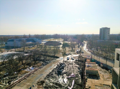Вид 1 на окрестности с 6-го этажа ЖК Надежный в Коммунаре. (14.03.2017 Строительная компания ООО «Лидер»)